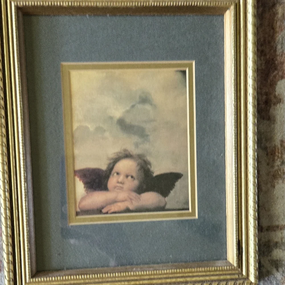 Elegant Gold Angelic Art Picture Frame